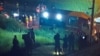 This handout photograph taken and released by the Moscow Interregional Transport Prosecutor's Office early on June 1, 2025 shows Russian law enforcement officers working at the site of a bridge collapse in the Vygonichi district of the Bryansk region.